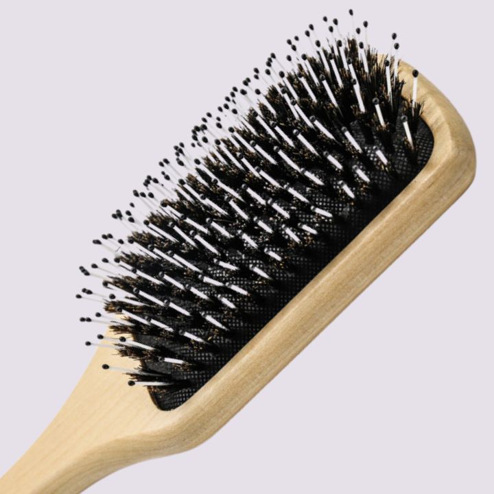Дървена четка за коса с косми от глиган SI HAIR